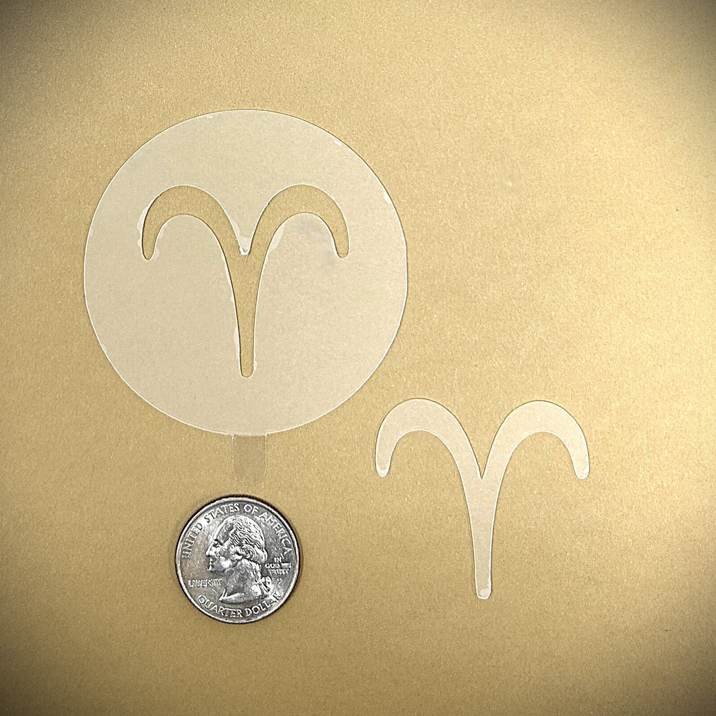 Tanning Sticker Aries Cutout