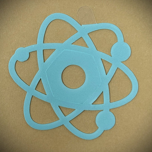 Tanning Sticker Atom Cutout