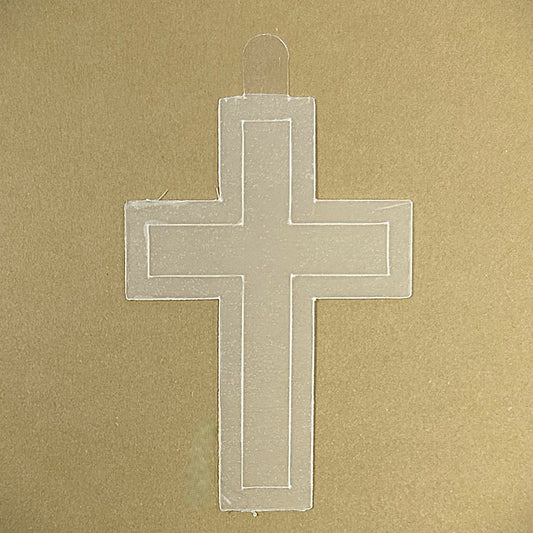 Tanning Sticker Cross Cutout