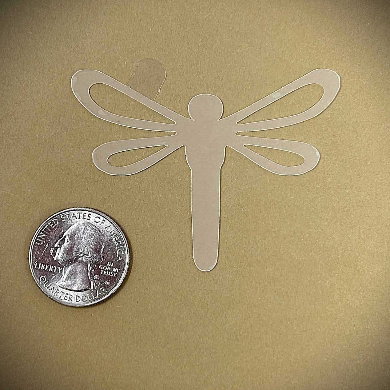 Tanning Sticker Dragonfly Cutout