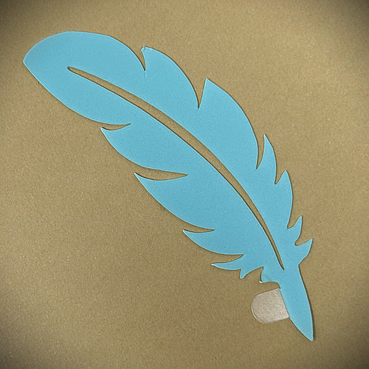 Tanning Sticker Feather Cutout