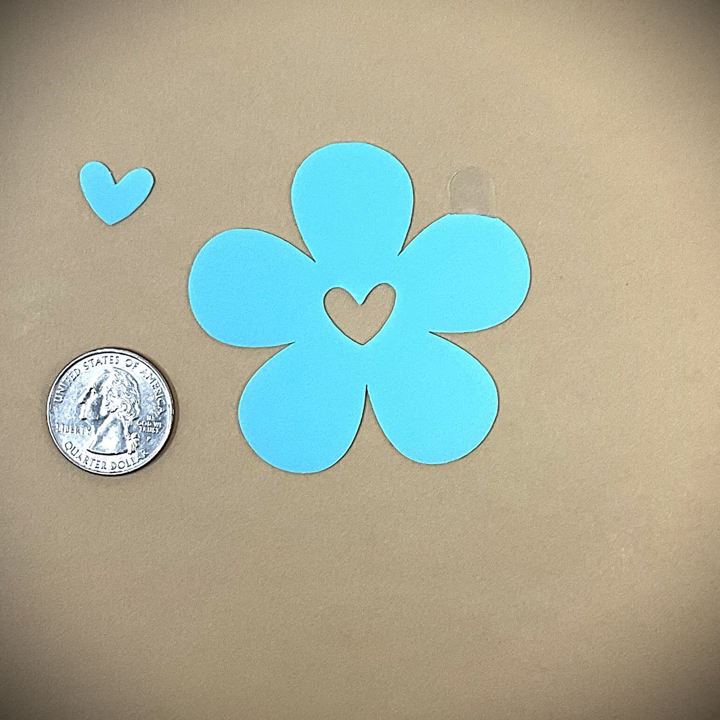 Tanning Sticker Flower With Heart