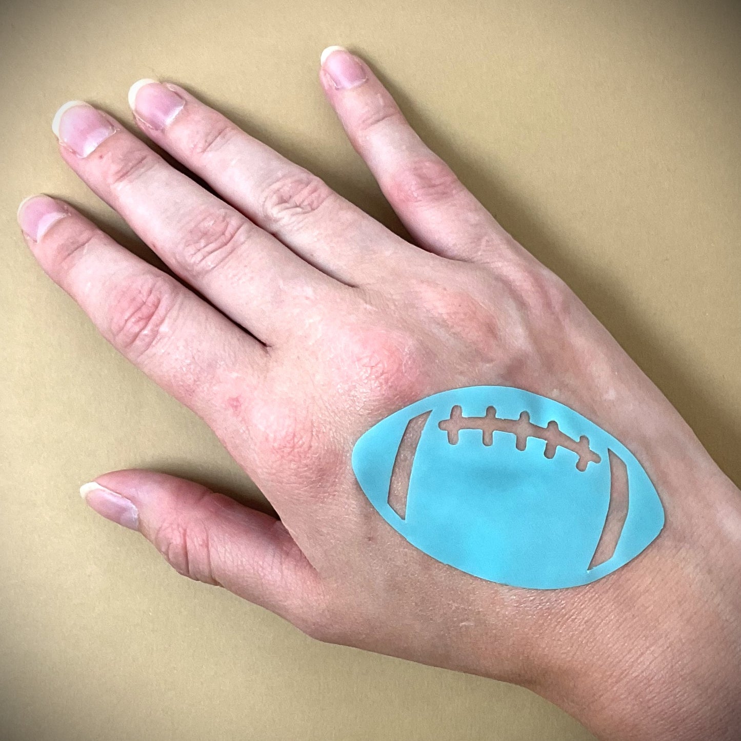 Tanning Sticker Football Cutout