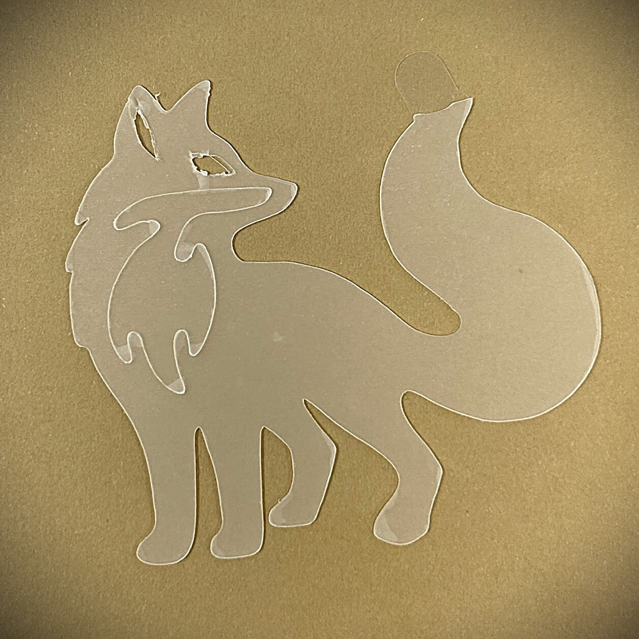 Tanning Sticker Fox Cutout