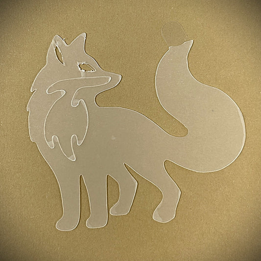 Tanning Sticker Fox Cutout