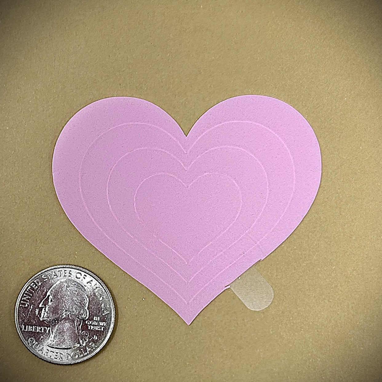 Tanning Sticker Heart Cutout