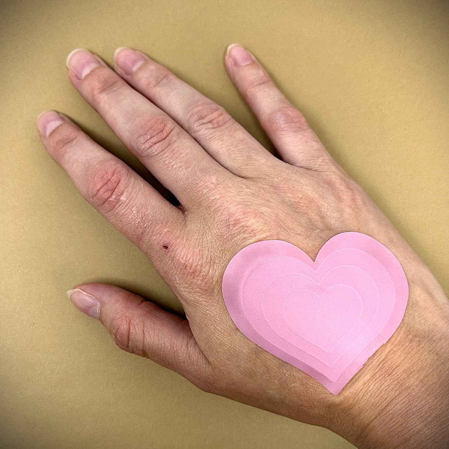 Tanning Sticker Heart Cutout