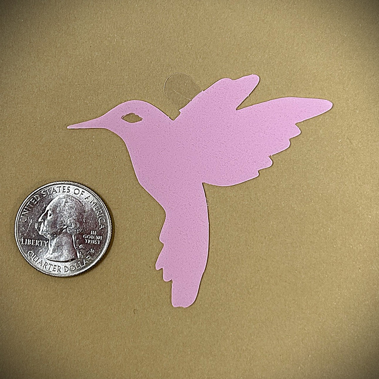 Tanning Sticker Hummingbird Cutout