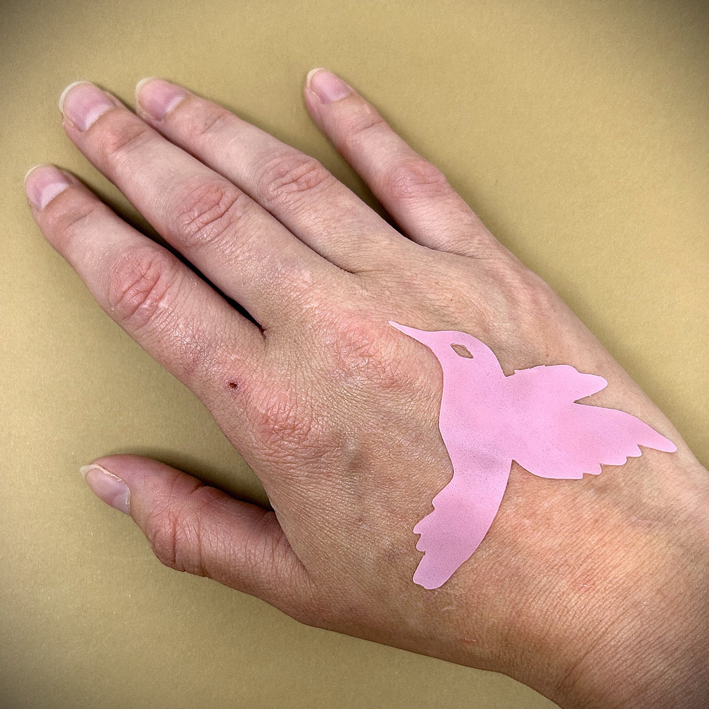 Tanning Sticker Hummingbird Cutout