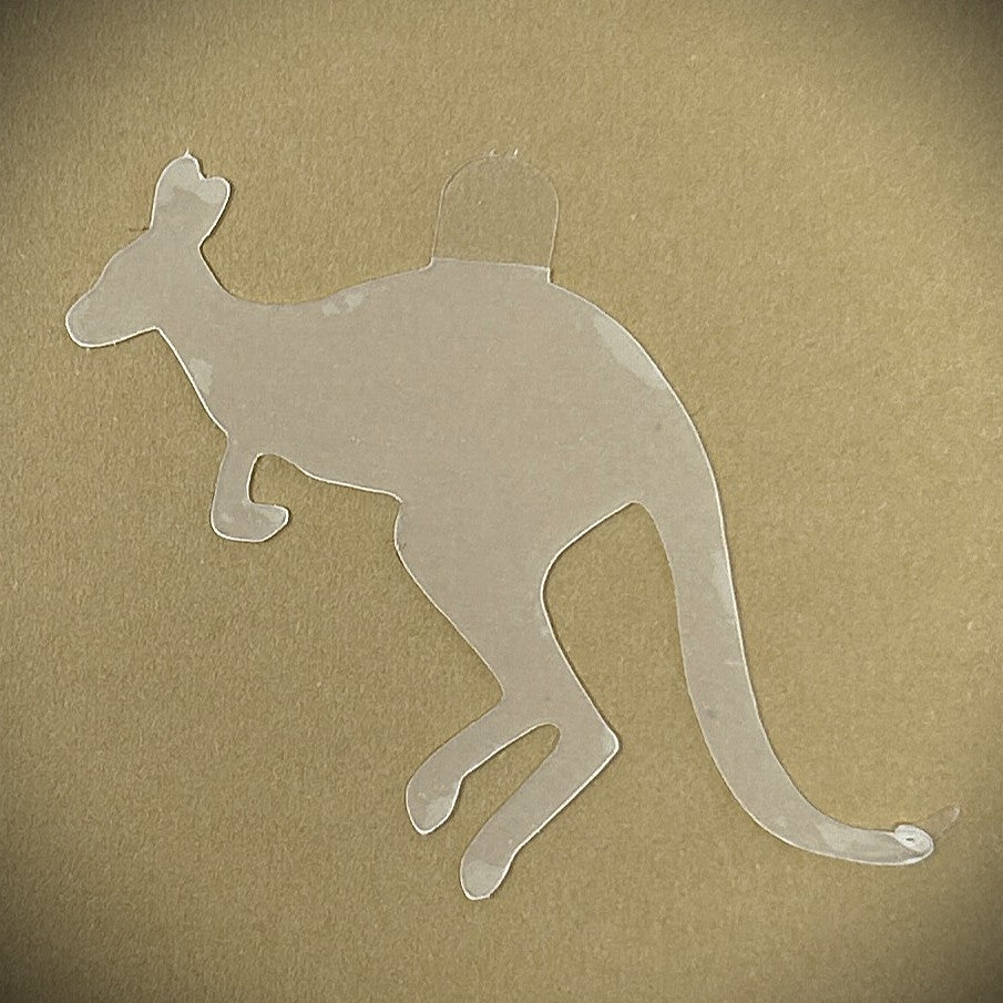 Tanning Sticker Kangaroo Cutout