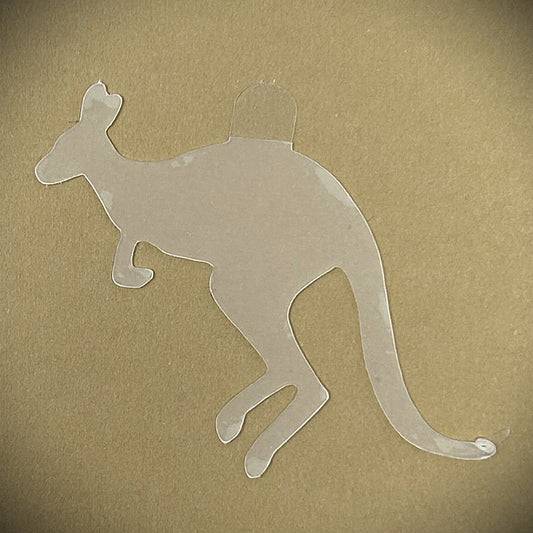 Tanning Sticker Kangaroo Cutout