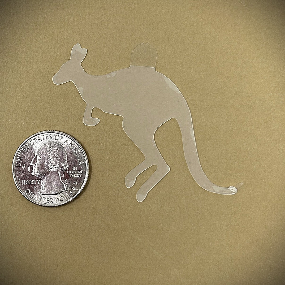 Tanning Sticker Kangaroo Cutout
