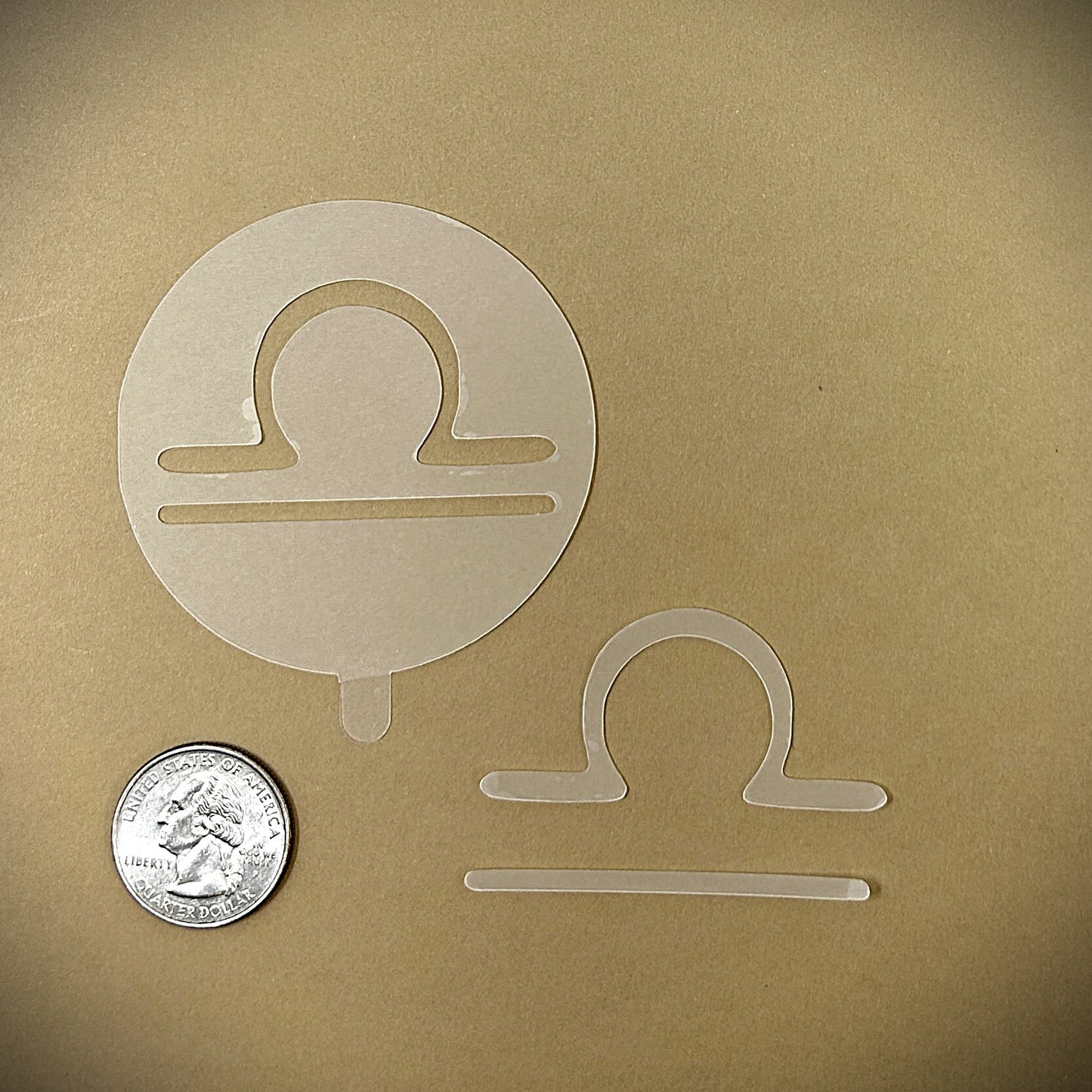 Tanning Sticker Libra Cutout