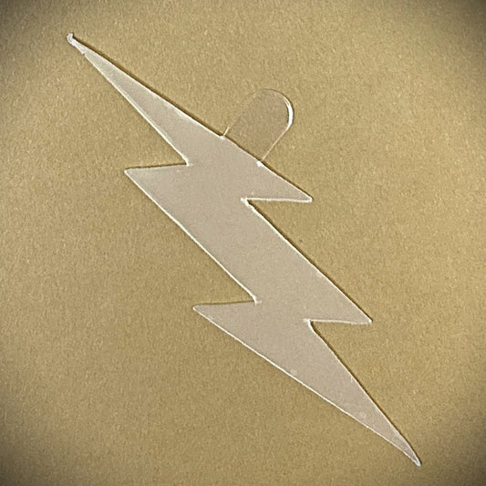 Tanning Sticker Lightning Bolt Cutout