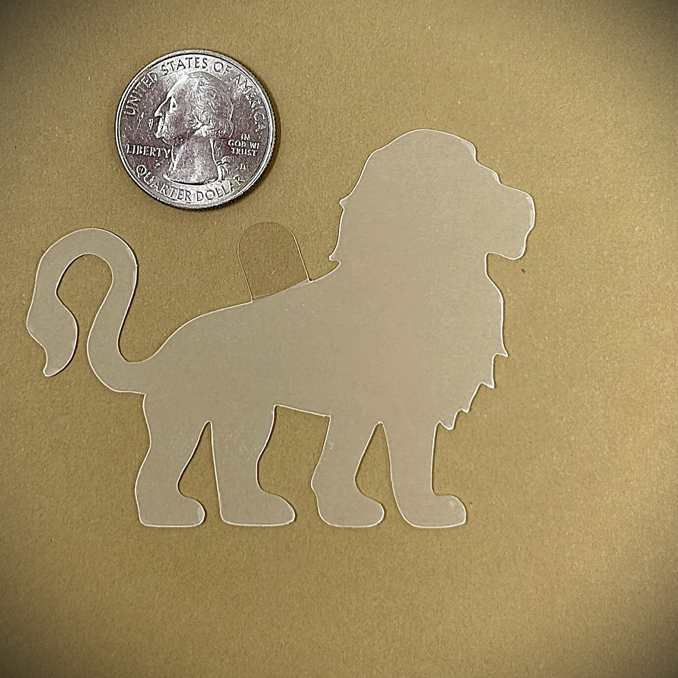 Tanning Sticker Lion Cutout