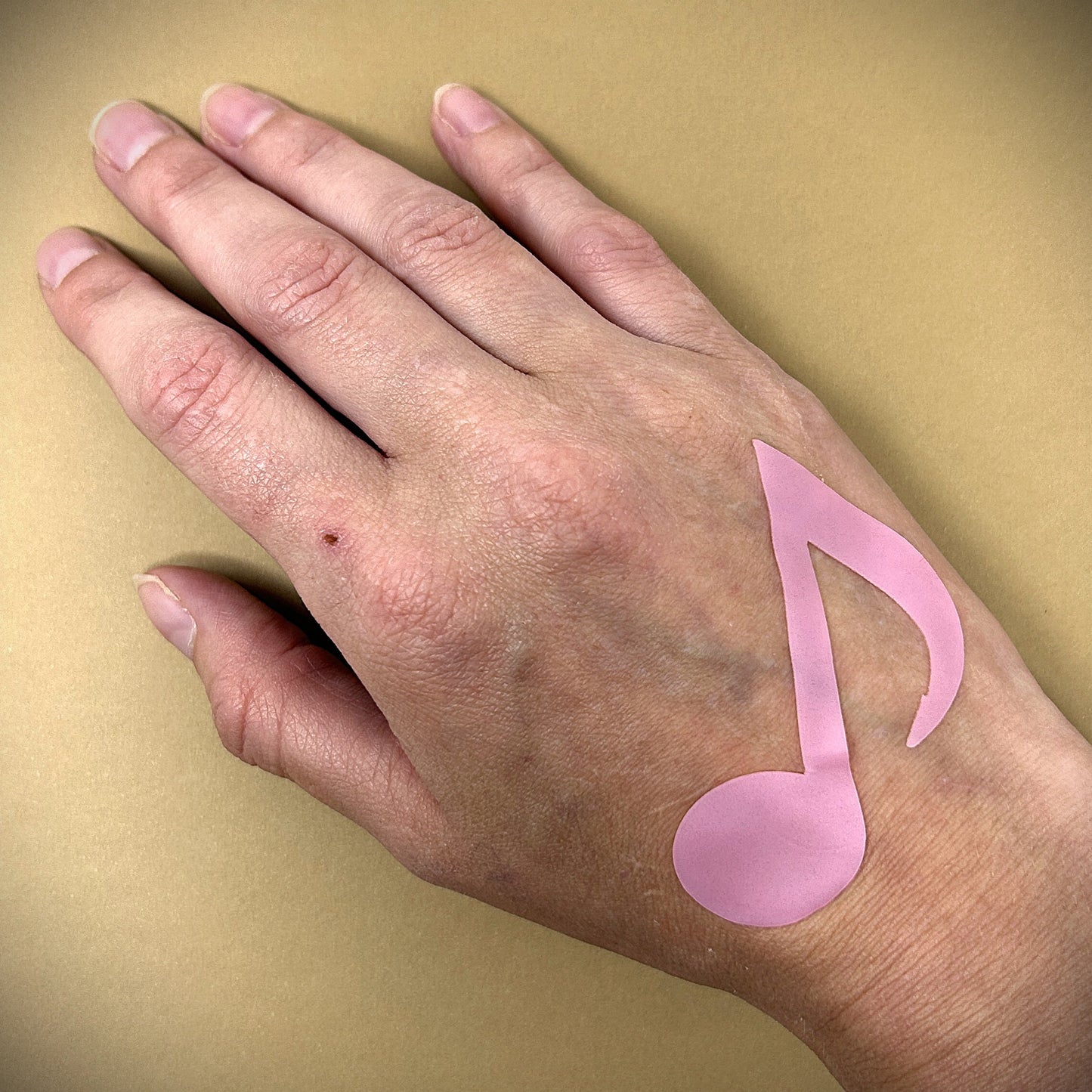 Tanning Sticker Music Note Cutout