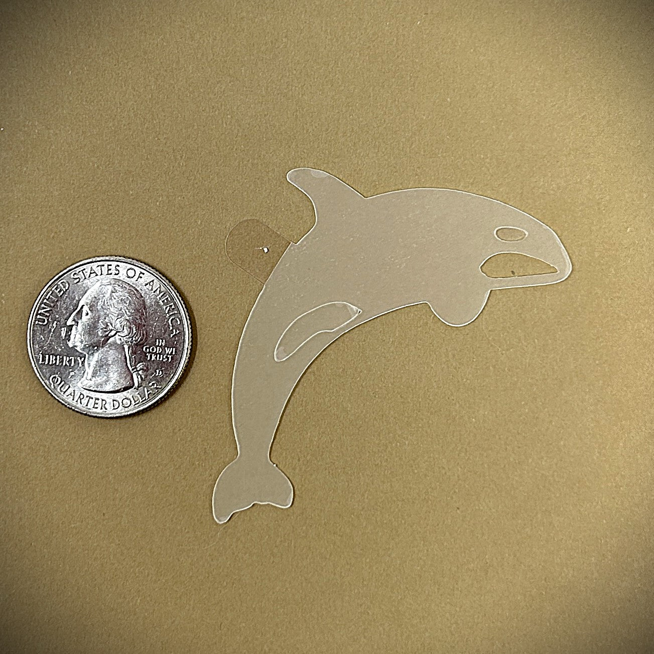 Tanning Sticker Orca Cutout