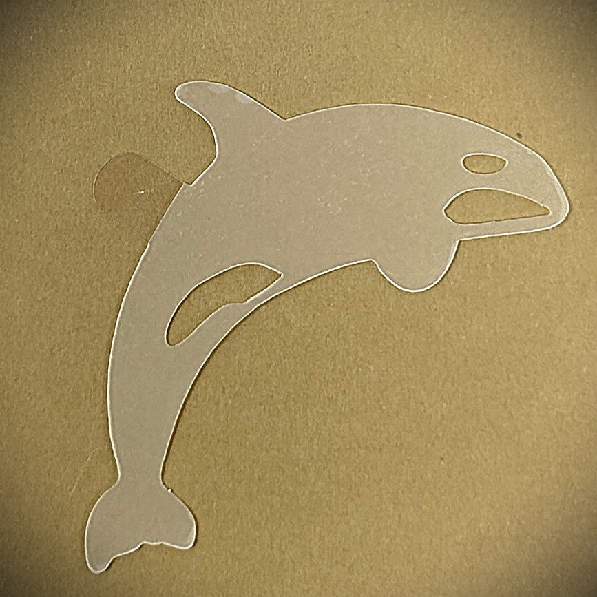 Tanning Sticker Orca Cutout