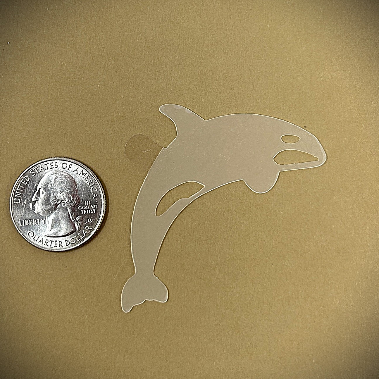 Tanning Sticker Orca Cutout