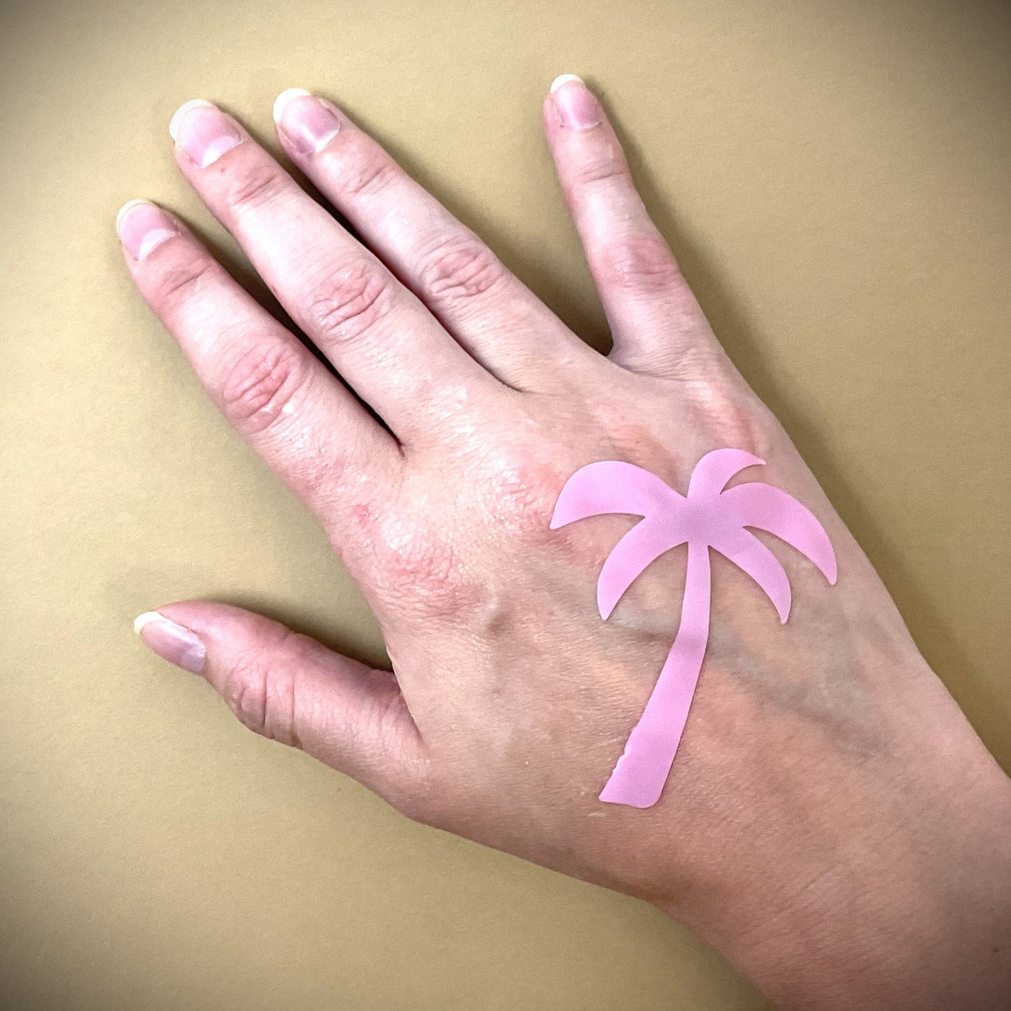 Tanning Sticker Palm Tree Cutout