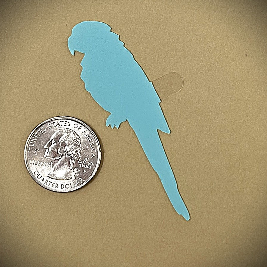 Tanning Sticker Parrot Cutout