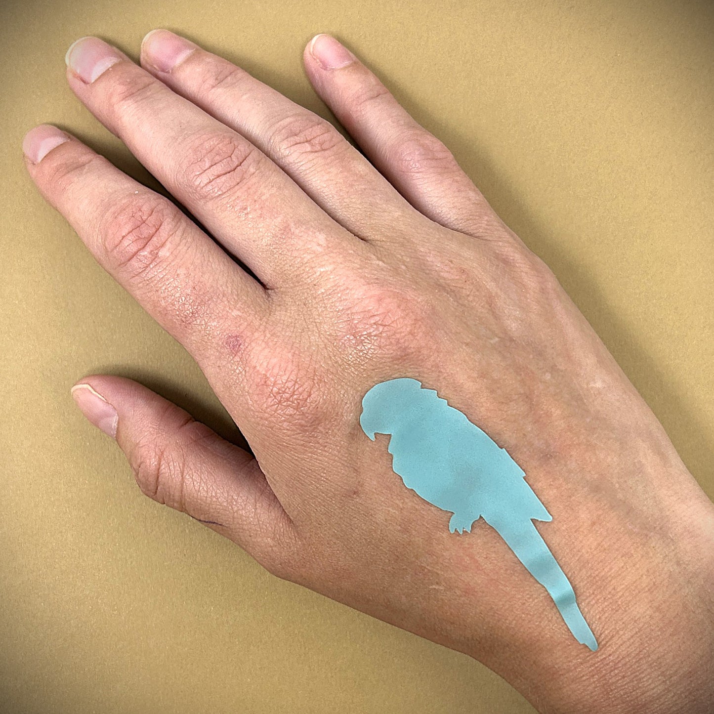 Tanning Sticker Parrot Cutout