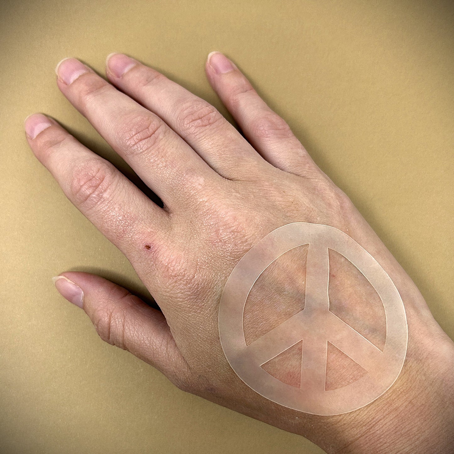 Tanning Sticker Peace Sign Cutout