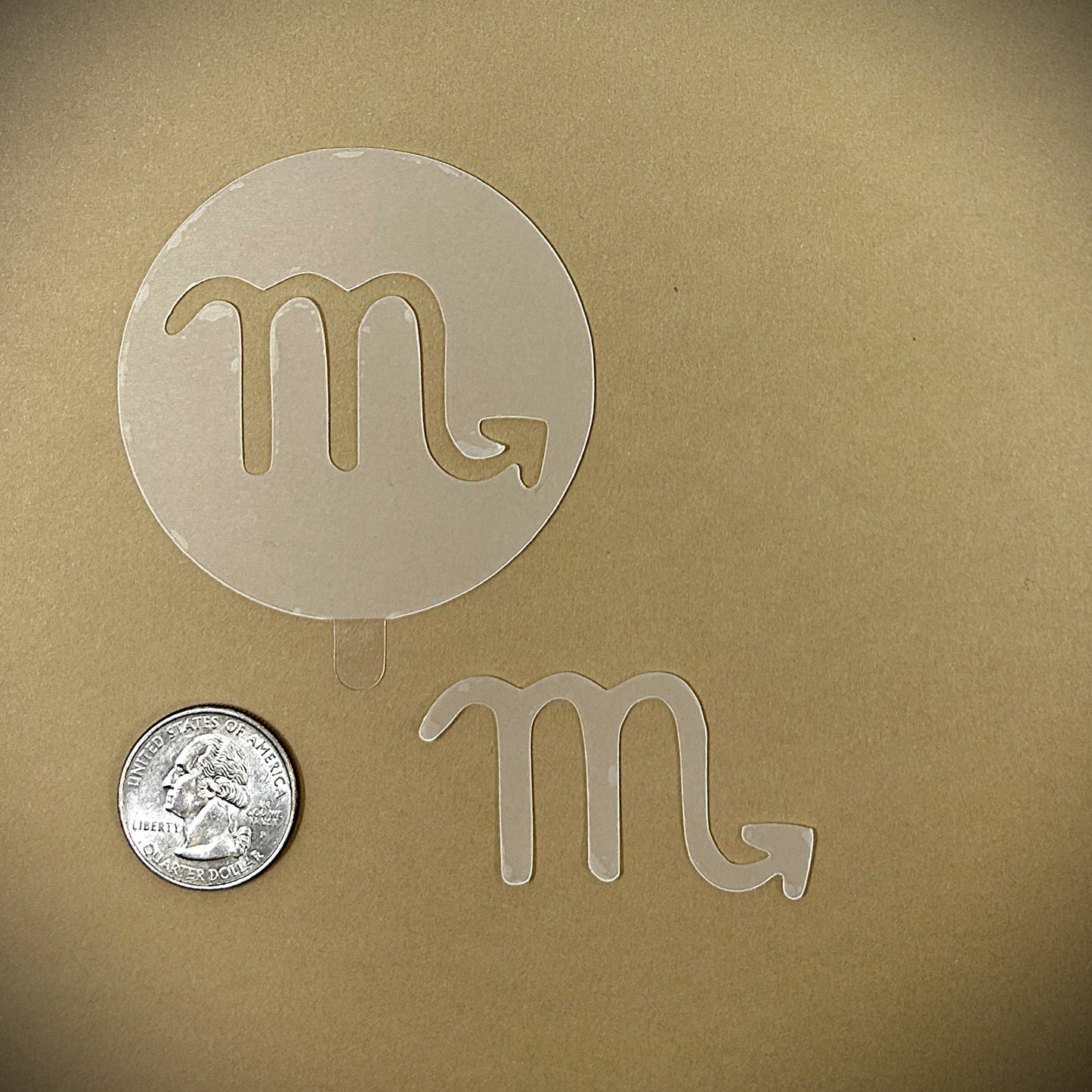 Tanning Sticker Scorpio Cutout
