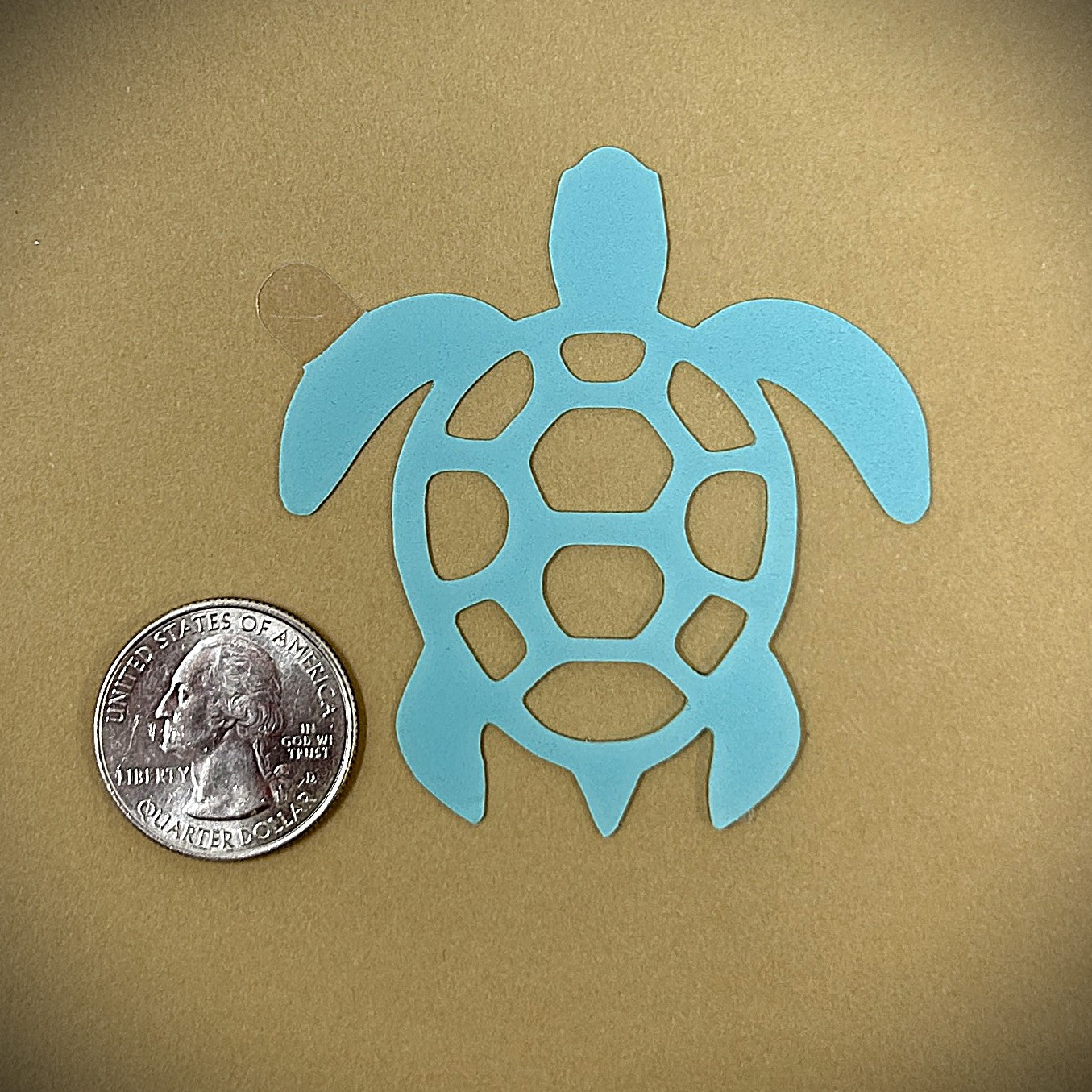 Tanning Sticker Sea Turtle Cutout