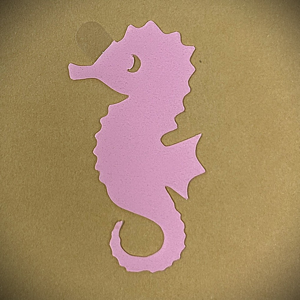 Tanning Sticker Seahorse Cutout