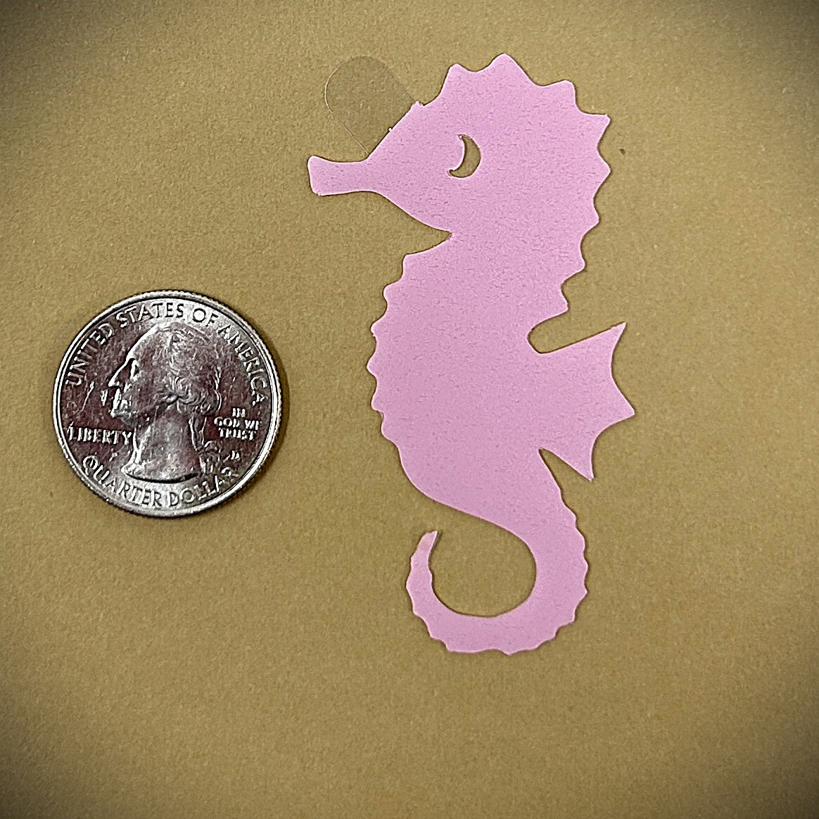 Tanning Sticker Seahorse Cutout