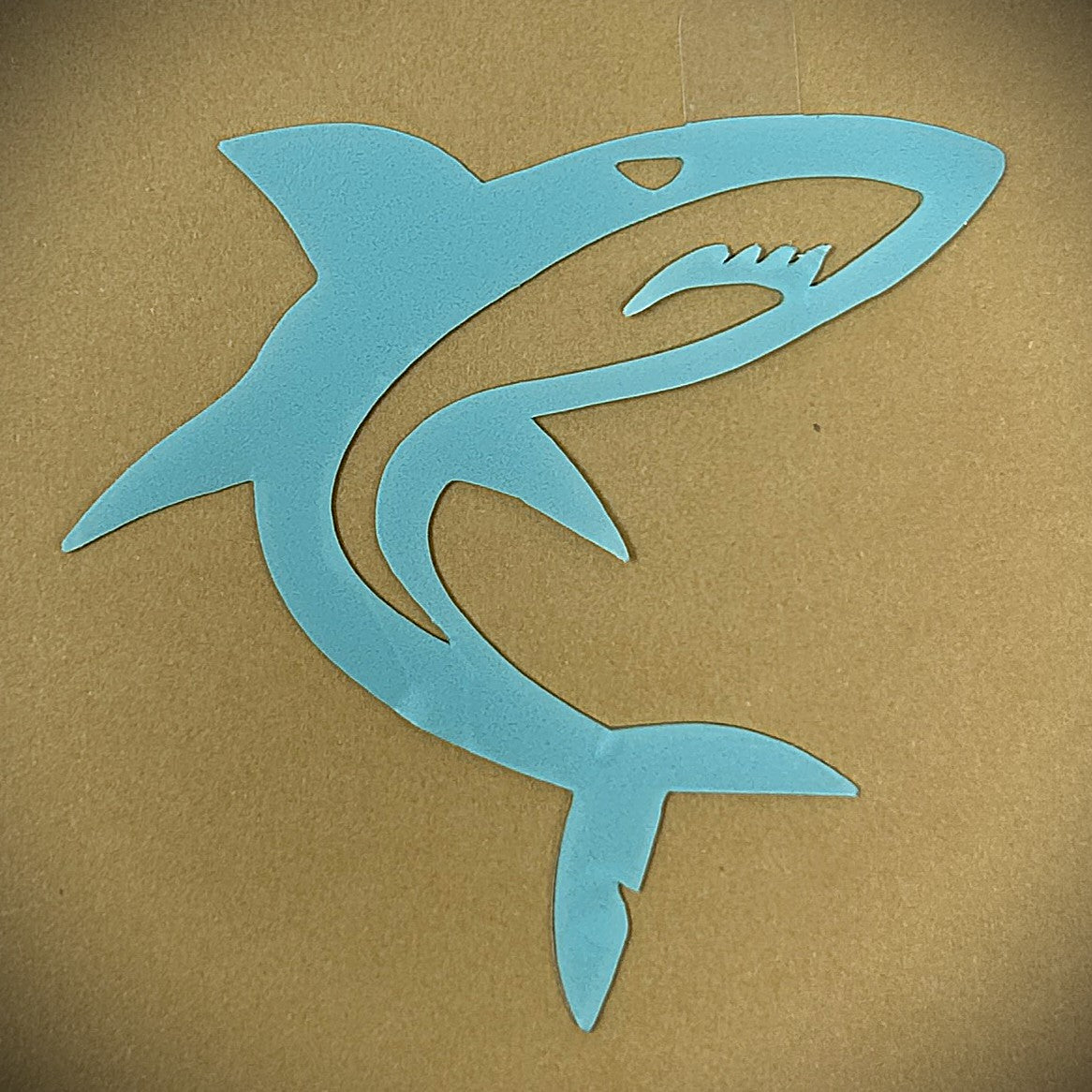 Tanning Sticker Shark Cutout