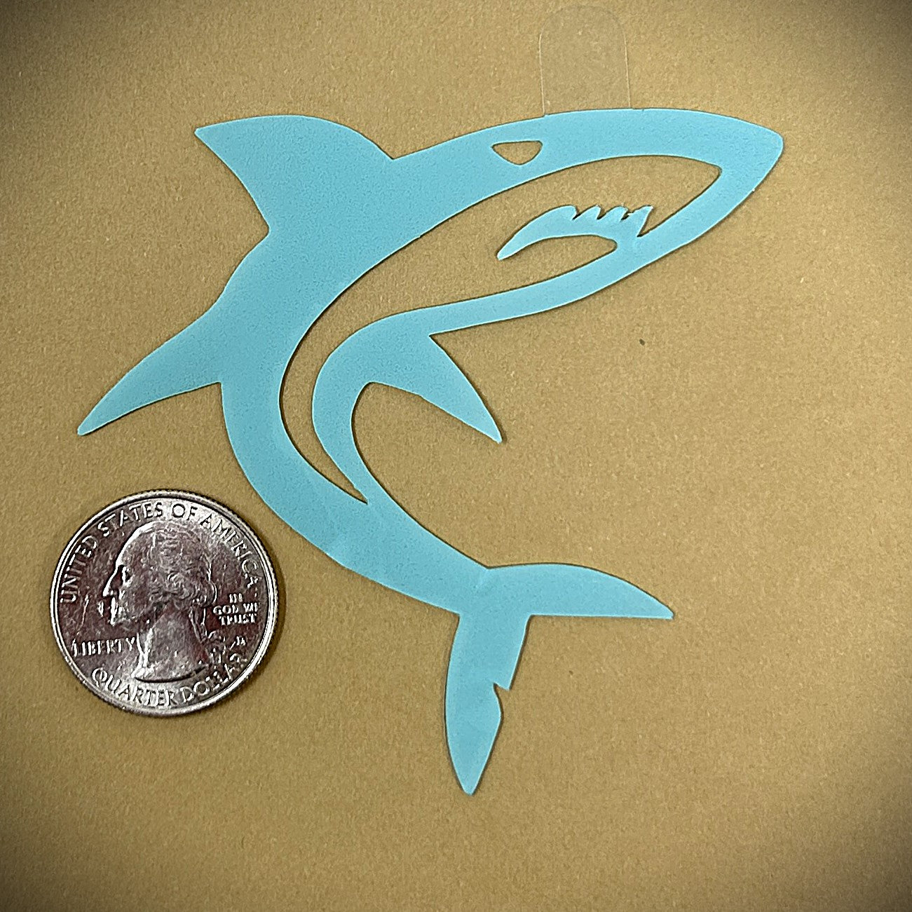 Tanning Sticker Shark Cutout