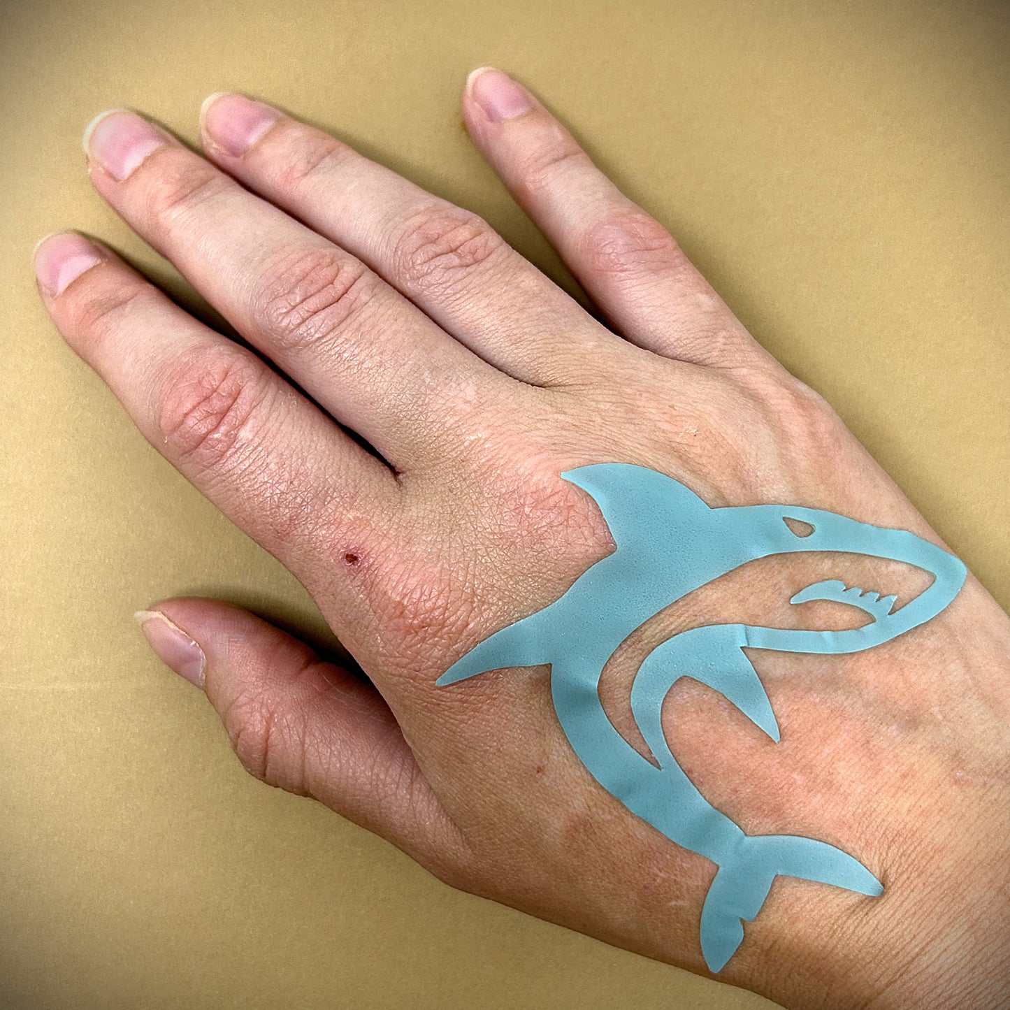 Tanning Sticker Shark Cutout