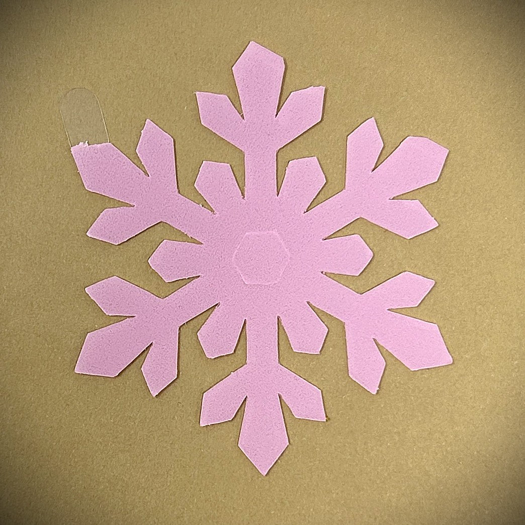 Tanning Sticker Snowflake Cutout