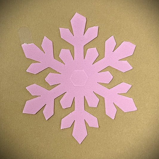 Tanning Sticker Snowflake Cutout