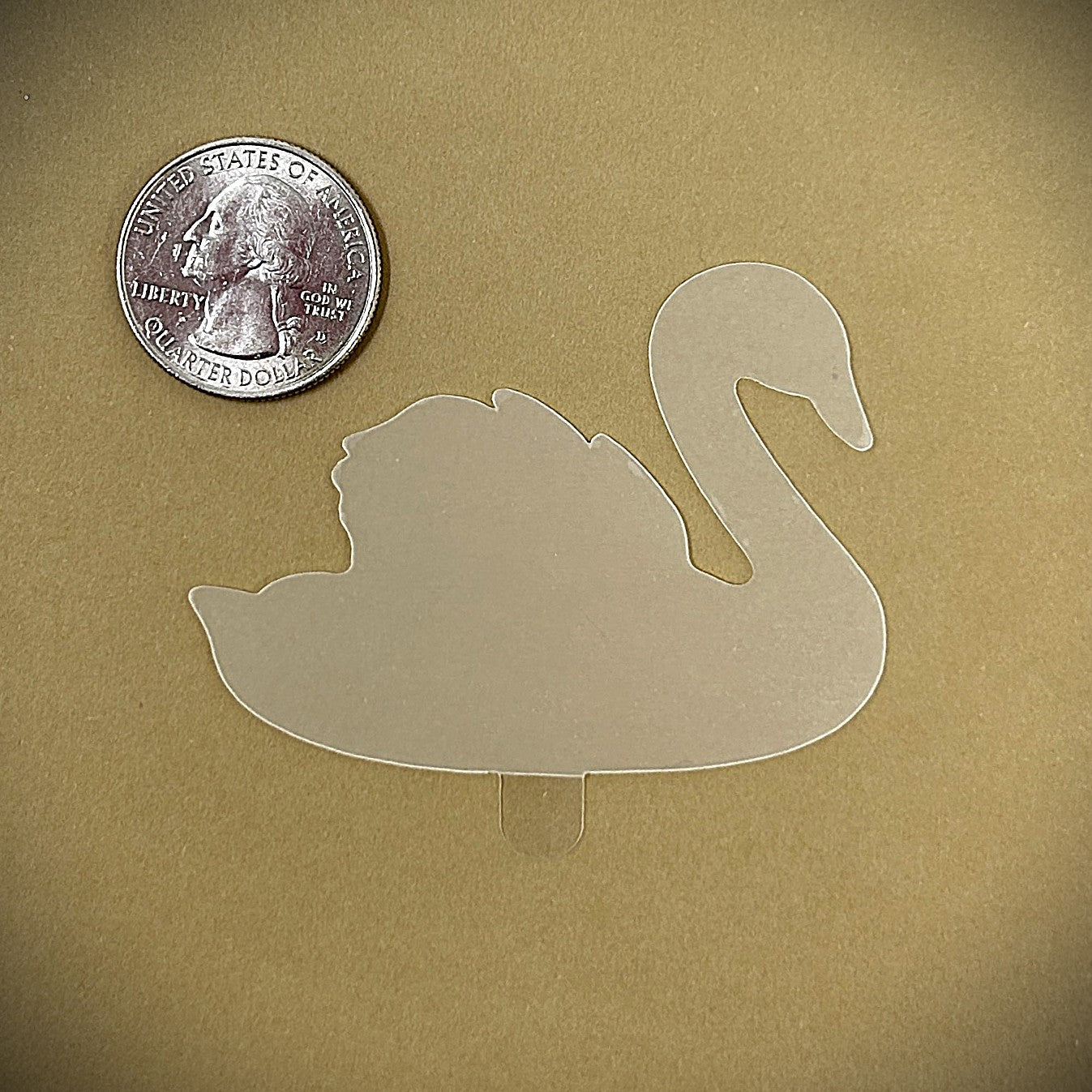 Tanning Sticker Swan Cutout
