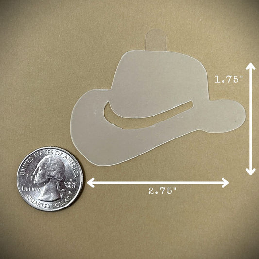 Tanning Sticker Cowboy Hat Cutout
