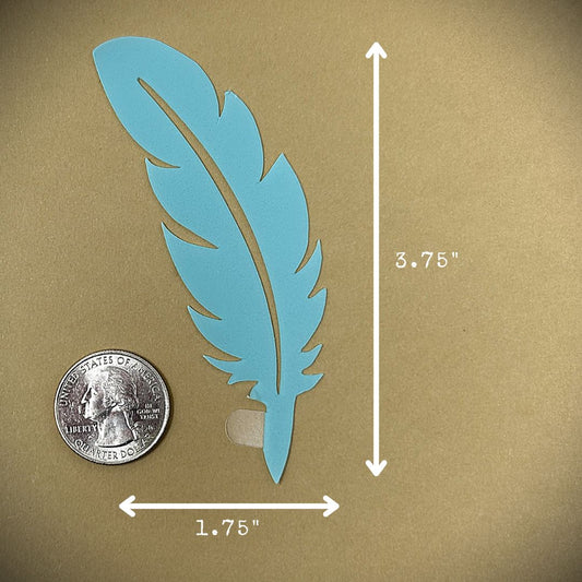 Tanning Sticker Feather Cutout