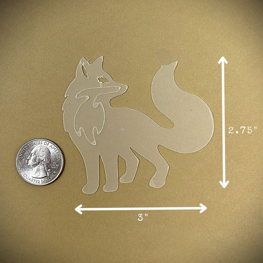 Tanning Sticker Fox Cutout