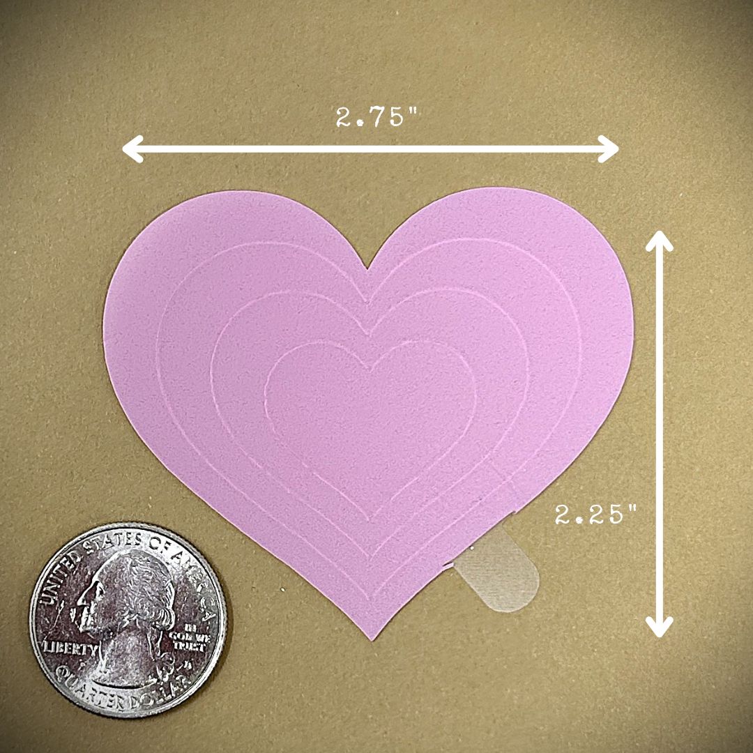 Tanning Sticker Heart Cutout
