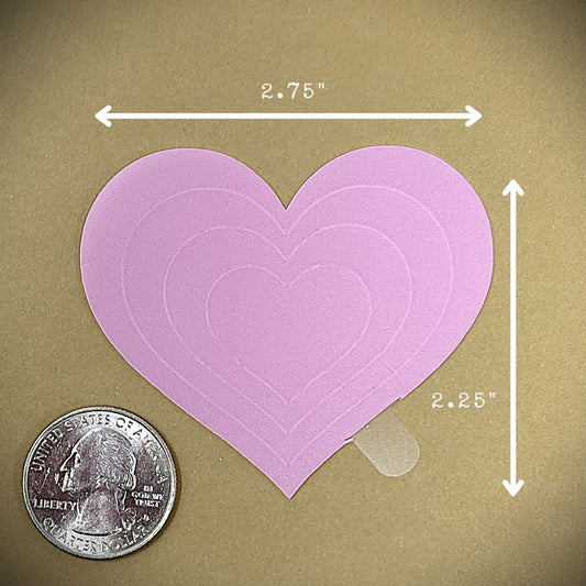 Tanning Sticker Heart Cutout