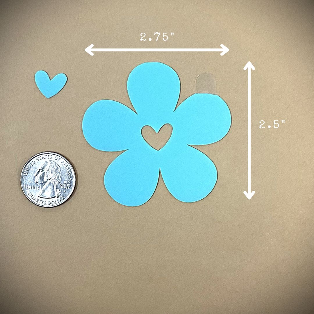 Tanning Sticker Flower With Heart