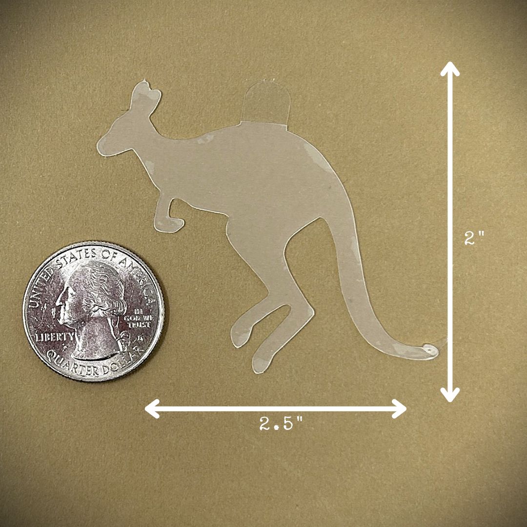 Tanning Sticker Kangaroo Cutout