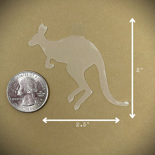Tanning Sticker Kangaroo Cutout