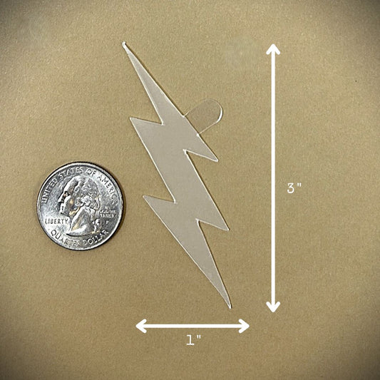 Tanning Sticker Lightning Bolt Cutout