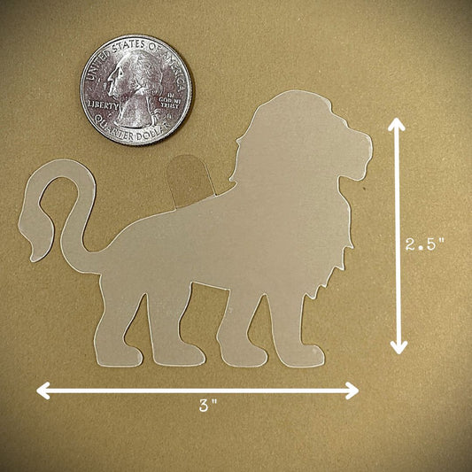Tanning Sticker Lion Cutout