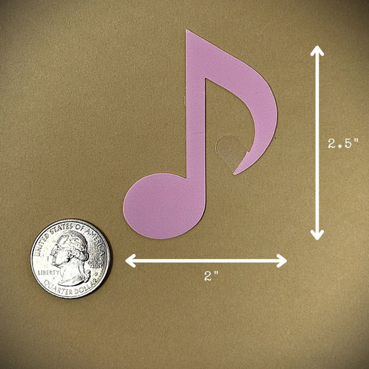 Tanning Sticker Music Note Cutout
