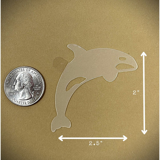 Tanning Sticker Orca Cutout