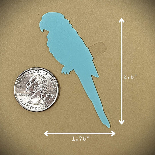 Tanning Sticker Parrot Cutout